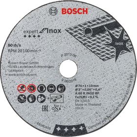 Bosch 2608601520 76x1x10 mm 5'li Paket Inox Kesme Diski