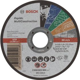 Bosch 2608602384 115x1.0 mm Kesici Disk