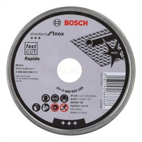 Bosch 2608603254 115x1.0 mm 10'lu Çelik Kesici Disk