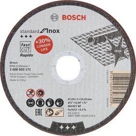 Bosch 2608603255 125x1.0 mm 10'lu Çelik Kesici Disk