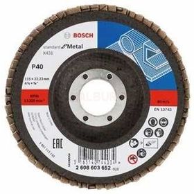 Bosch 2608603652 115 mm 40 K X431 Metal Kesici Flap Disk