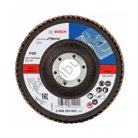 Bosch 2608603653 115 mm 60 K X431 10'lu Metal Kesici Flap Disk