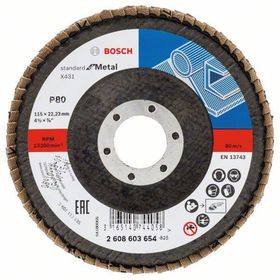 Bosch 2608603654 115 mm 80 K X431 Metal Kesici Flap Disk