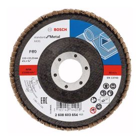 Bosch 2608603654 115 mm 80 K X431 Metal Kesici Flap Disk