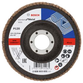 Bosch 2608603655 115 mm 120 K X43110'lu Metal Kesici Flap Disk