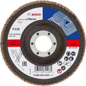 Bosch 2608603655 115 mm 120 K X43110'lu Metal Kesici Flap Disk