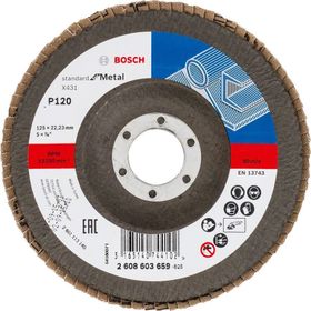 Bosch 2608603659 125 mm 120 K X431 Metal Kesici Flap Disk