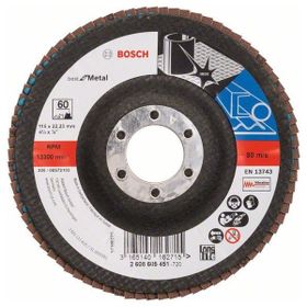 Bosch 2608605451 115 mm 60 K Metal Kesici Flap Disk