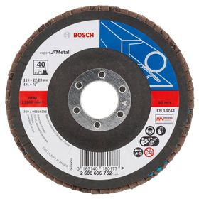 Bosch 2608606752 115 mm 40 K Metal Kesici Flap Disk