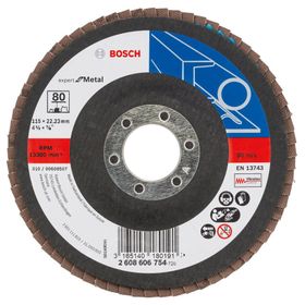 Bosch 2608606754 115 mm 80 K Metal Kesici Flap Disk