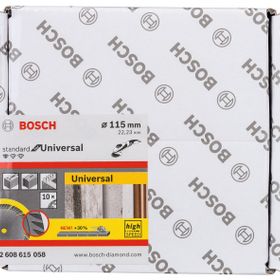Bosch 2608615058 10'lu 115 mm Genel Yapı Malzemeleri İçin Elmas Kesme Diski