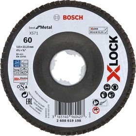 Bosch 2608619198 X-Lock 115 mm 60 Kum Best Serisi Metal Flap Disk