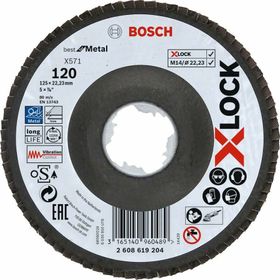 Bosch 2608619204 X-Lock 125 mm 120 Kum Best Serisi Metal Flap Disk