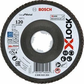 Bosch 2608619204 X-Lock 125 mm 120 Kum Best Serisi Metal Flap Disk