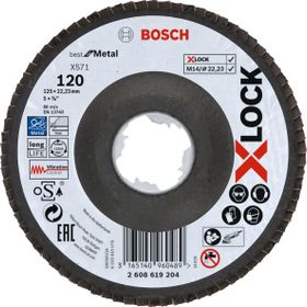 Bosch 2608619204 X-Lock 125 mm 120 Kum Best Serisi Metal Flap Disk