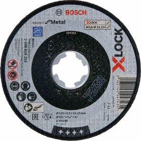 Bosch 2608619253 X-Lock115x2,5 mm Expert Serisi Düz Metal Kesme Taşı