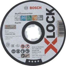 Bosch 2608619269 X-Lock 125x1,0 mm Çoklu Malzemeler Düz Kesme Taşı