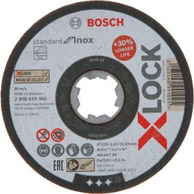 Bosch 2608619362 X-Lock 115x1,6 mm Standard Inox Kesme Diski Taşı