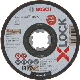 Bosch 2608619362 X-Lock 115x1,6 mm Standard Inox Kesme Diski Taşı