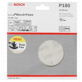 Bosch 2608621166 M480 150 mm 180 Kum 5'li Paket Ağ Zımpara