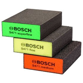 Bosch 2608621253 S471 Dört Taraflı Takoz 3'lü Set Sünger Zımpara