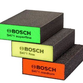 Bosch 2608621253 S471 Dört Taraflı Takoz 3'lü Set Sünger Zımpara