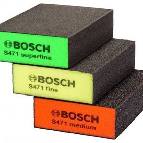 Bosch 2608621253 S471 Dört Taraflı Takoz 3'lü Set Sünger Zımpara