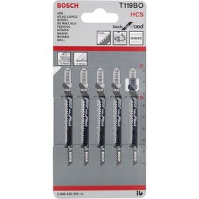 Bosch 2608630310 T 119 BO Ahşap Hassas Kesim 5 'li Dekupaj Testeresi Ucu