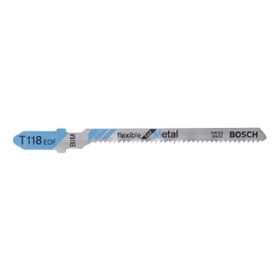 Bosch 2608634237 T 118 EOF Flexible for Metal 5 Adet Dekupaj Yedek Bıçağı