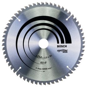Bosch 2608640436 Optiline Wood 254x30 mm 60 Diş Daire Testere Bıçağı