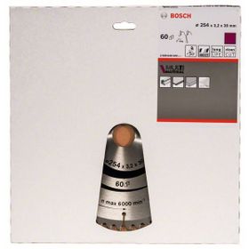 Bosch 2608640449 254x30 mm 60 Diş Daire Testere Bıçağı