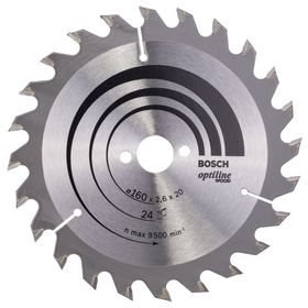 Bosch 2608640596 Optiline Wood 160x20/16 mm 24 Diş Daire Testere Bıçağı