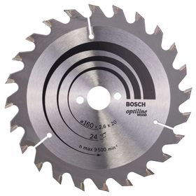 Bosch 2608640596 Optiline Wood 160x20/16 mm 24 Diş Daire Testere Bıçağı