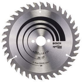 Bosch 2608640597 Optiline Wood 160x20/16 mm 36 Diş Daire Testere Bıçağı