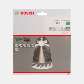 Bosch 2608640597 Optiline Wood 160x20/16 mm 36 Diş Daire Testere Bıçağı