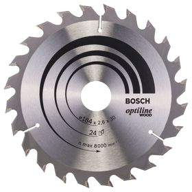 Bosch 2608640610 Optiline Wood 184x30 mm 24 Diş Daire Testere Bıçağı
