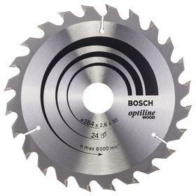 Bosch 2608640610 Optiline Wood 184x30 mm 24 Diş Daire Testere Bıçağı