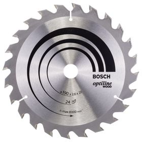 Bosch 2608640612 Optiline Wood 190x20/16 mm 24 Diş Daire Testere Bıçağı