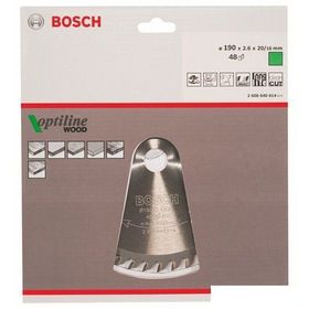 Bosch 2608640614 Optiline Wood 190x20/16 mm 48 Diş Daire Testere Bıçağı