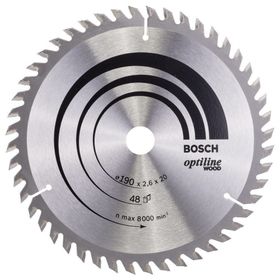 Bosch 2608640614 Optiline Wood 190x20/16 mm 48 Diş Daire Testere Bıçağı