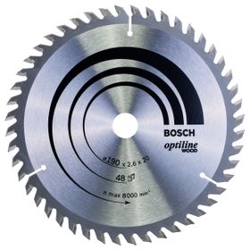 Bosch 2608640614 Optiline Wood 190x20/16 mm 48 Diş Daire Testere Bıçağı