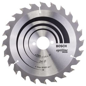 Bosch 2608640615 Optiline Wood 190x30 mm 24 Diş Daire Testere Bıçağı