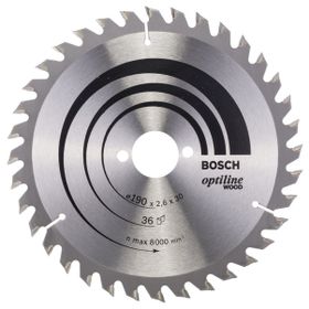 Bosch 2608640616 Optiline Wood 190x30 mm 36 Diş Daire Testere Bıçağı