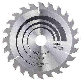 Bosch 2608640621 Optiline Wood 210x30 mm 24 Diş Daire Testere Bıçağı