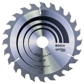 Bosch 2608640621 Optiline Wood 210x30 mm 24 Diş Daire Testere Bıçağı