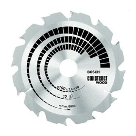 Bosch 2608640633 Construct Wood 190x30 mm 12 Diş Daire Testere Bıçağı