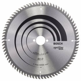 Bosch 2608640660 Optiline Ahşap 250x30 mm 72 Diş Daire Testere Bıçağı