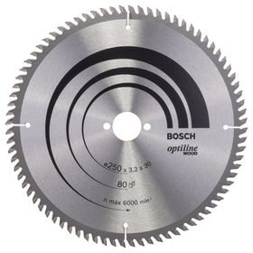 Bosch 2608640660 Optiline Ahşap 250x30 mm 72 Diş Daire Testere Bıçağı