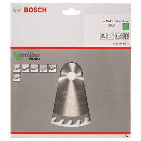 Bosch 2608640818 Optiline Wood 184x16 mm 36 Diş Daire Testere Bıçağı