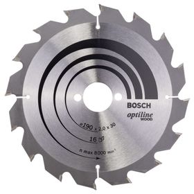 Bosch 2608641184 Optiline Wood 190x30 mm 16 Diş Daire Testere Bıçağı
